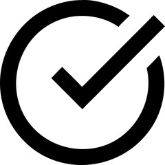 Poster - Embracing Success A Bold Check Mark Encircling Achievement and Validation Symbolizing Approval and Completion Against a Transparent Backdrop of Possibilities