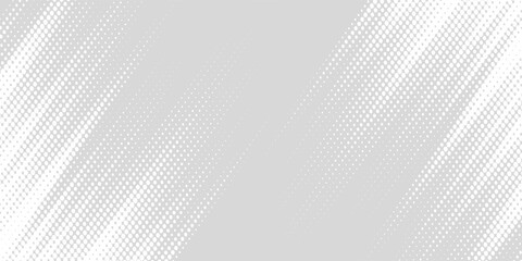 Aufkleber - Gradient grunge texture background in gray and white with halftone dots. Pop art comic sports style vector illustration of dots. Modern background.