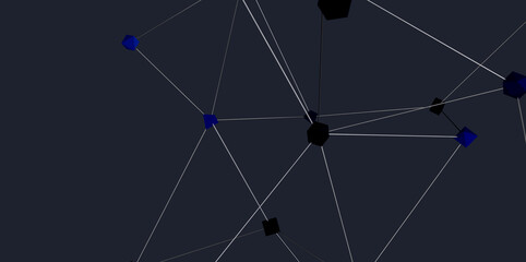 Poster - Modern abstract background. Network connection, digital data, technology concept.
