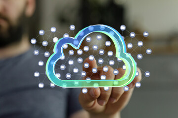 Poster - Secure cloud storage solution. Access and manage files online anytime, anywhere.