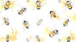 © Paint - bees and honey watercolor