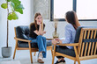 © Valerii Honcharuk - Young woman patient during therapy session in professional mental therapist's office