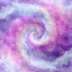 Poster - Soft Pastel Tie Dye Swirls Seamless Pattern with Gentle Colors for Elegant Backgrounds and Designs