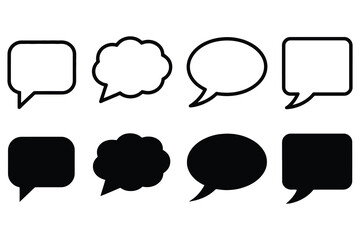 Aufkleber - Speech bubble icons chat bubble dialogue box