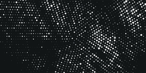 Fototapete - Gray Hexagon Shapes Vector Geometric On Black Background.