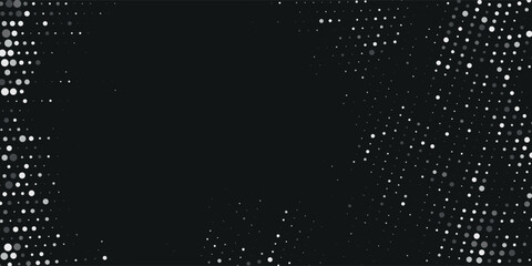 Fototapete - Simple Gray Hexagon Shapes Vector Geometric On Black Background For Banner And Cover.