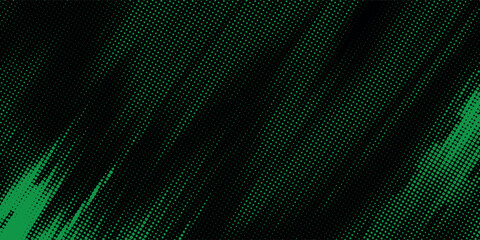 Poster - abstract green modern background. green halftone dots and green color pattern gradient grunge texture background.