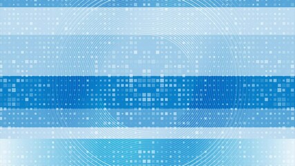 Wall Mural - Tech minimal geometric abstract background with linear circles and squares mosaic. Seamless looping concept motion design. Video animation Ultra HD 4K 3840x2160