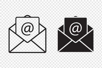 Fototapete - Envelope icon, Mail icon vector for web, computer and mobile app