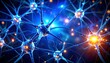 © OCTOLENS - Close-up of brain neurons firing with electric impulses, scientific concept, dark background