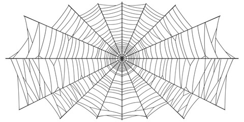 Wall Mural - spooky halloween dividers, spider web. vector eps
