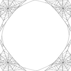Wall Mural - spooky halloween dividers, spider web. vector eps