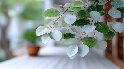 Poster - Translucent seed pods dangle delicately in the wind, showcasing their fine textures and neutral colors against a blurred backdrop