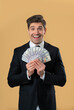 © kohanova1991 - Happy Excited Businessman With Cash Money - Usd Currency Dollars Banknotes