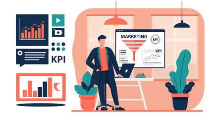Poster - Analyzing Marketing Data with Key Performance Indicators in the Office