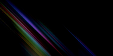 Fototapete - Neon dynamic diagonal light rays background. Techno digital geometric concept design for wallpaper, banner, presentation, background
