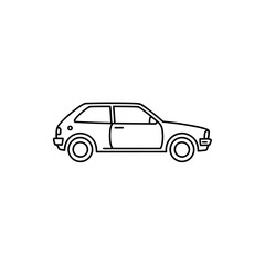 Poster - Classic Car Line Art Illustration Sleek Automotive Design Minimalist Aesthetic Vehicle Drawing Transportation Concept