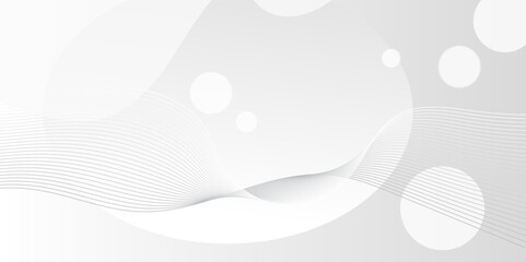 Poster - Abstract background with dynamic wavy lines, Digital future technology concept background, vector illustration.
