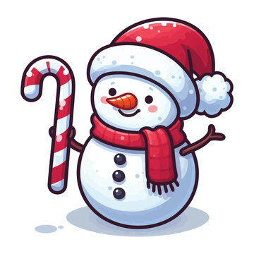 Simple and funny snowman design in vector
