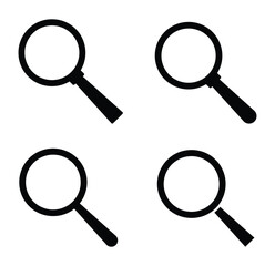 Wall Mural - Search magnifier icon. Magnifying glass loupe icon . magnifier icon.