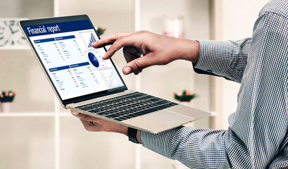 Poster - Business data dashboard provide business intelligence analytic for marketing strategy planning snugly with big data set to analyze customer demands and foreseeing business future