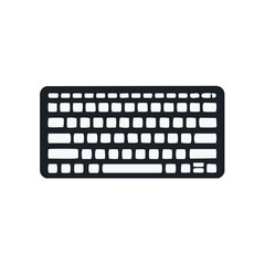 Leinwandbilder - Simple Black Keyboard Illustration Keys Technology Modern Style