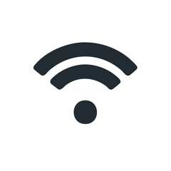 Fototapete - Simple Wireless Signal Icon, Connection Indicator, Wifi Symbol, Network Connectivity, Internet Access