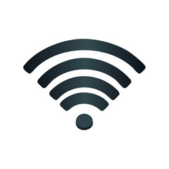 Fototapete - Wireless Connectivity Gradient Icon Symbol: Internet Access, Online Connection Graphic