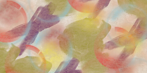 Poster - Abstract multicolor grungy style watercolor creating soft and smooth creative texture of impression painting background, vintage beige colorful texture abstract paint strokes background for design.