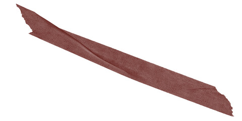 Poster - Isolated dark red diagonal shape against a stark black background creating a simple abstract design