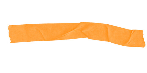Aufkleber - An orange rectangular shape with uneven edges against a black background in a simple composition