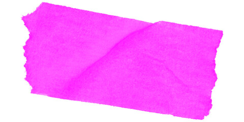 Poster - A bright pink rectangle shape isolated against a stark black background in a simple illustration