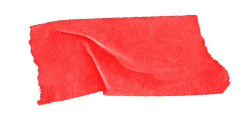 Poster - A solid red rectangular shape with slightly irregular edges against a black background in a simple design