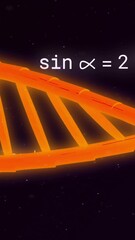 Poster - Animation of scientific data processing over dna strand on black background