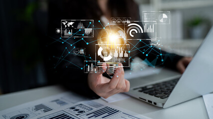 Poster - Big data and analytics support real-time insights, predictive modeling, and data-driven decisions for business intelligence and growth. Latch