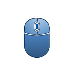 Fototapete - Blue Computer Mouse Icon Illustration, Technology Device, Input Peripheral