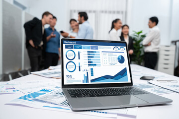 Poster - Business data dashboard provide business intelligence analytic for marketing strategy planning brisk with big data set to analyze customer demands and foreseeing business future