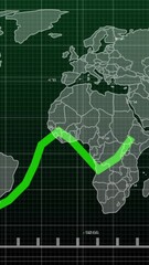 Poster - Animation of data processing over diagrams and world map