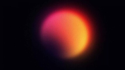 Wall Mural - abstract red and orange blurry gradient sphere pulsating, animated looping background