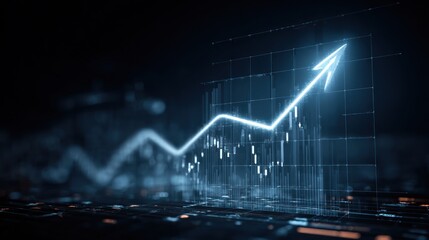 Poster - Digital Growth: Upward Trend in Financial Markets