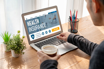 Poster - Health insurance web site modish registration system for easy form filling