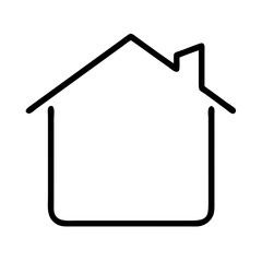 Poster - Simple house icon vector design illustration for real estate home building and architecture project use