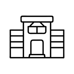 Poster - Find building architecture design construction real estate property outline vector icon graphic element