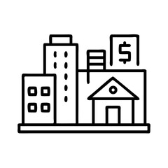 Poster - Commercial real estate investment opportunities and financial buildings in the city skyline view