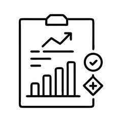 Poster - Business report chart analysis data growth success diagram document information presentation graph on transparent background
