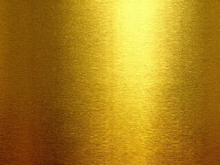 Poster - Close-up image of a golden metallic surface with texture and reflective properties, set against a light to dark gradient background High resolution 3048 x 2759 pixels Possible mater - AI-Generated
