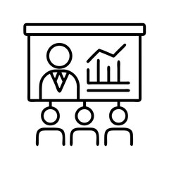 Poster - Business presentation meeting conference seminar training workshop lecture showing graph chart on transparent background