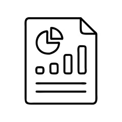 Poster - Data analysis report with pie chart and bar graph for business presentation and finance review on transparent background