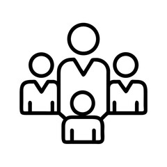 Poster - Teamwork collaboration group people icon vector illustration business partnership together community on transparent background
