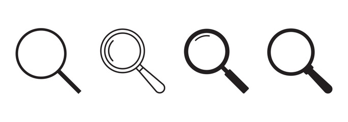 Poster - Search icon symbol. Magnifier or loupe sign. vector magnifier or loupe icon